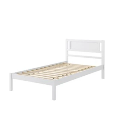 Wood Bed Frame With Headboard Wooden Slats Support