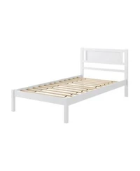 Wood Bed Frame With Headboard Wooden Slats Support