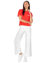 Roxy Juniors' Cotton Hibiscus Lover Crewneck Tee