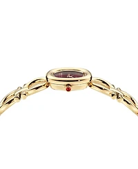 Ferragamo Women's Swiss Double Gancini Gold Ion Plated Link Bracelet Watch 25mm