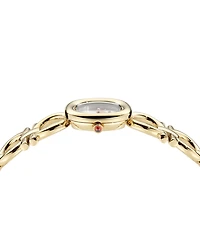 Ferragamo Women's Swiss Double Gancini Gold Ion Plated Link Bracelet Watch 25mm