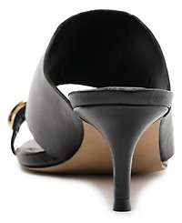 Arezzo Women's Kendall Mid Stiletto Slip-On Sandals