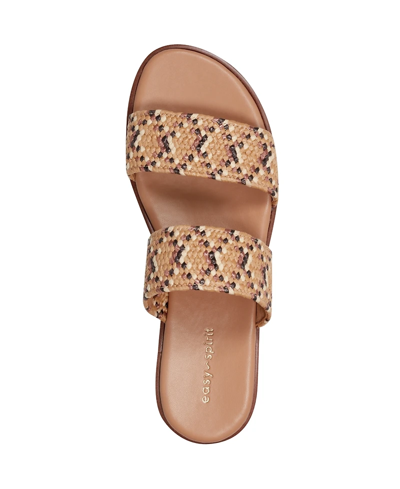 Easy Spirit Women's Loyal Woven Double Band Slip-On Sandals