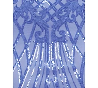 B Darlin Juniors' Sequined Chiffon-Tie Bodycon Dress