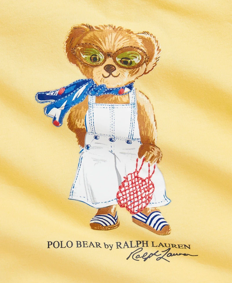 Polo Ralph Lauren Baby Girls Jersey Bear Tee