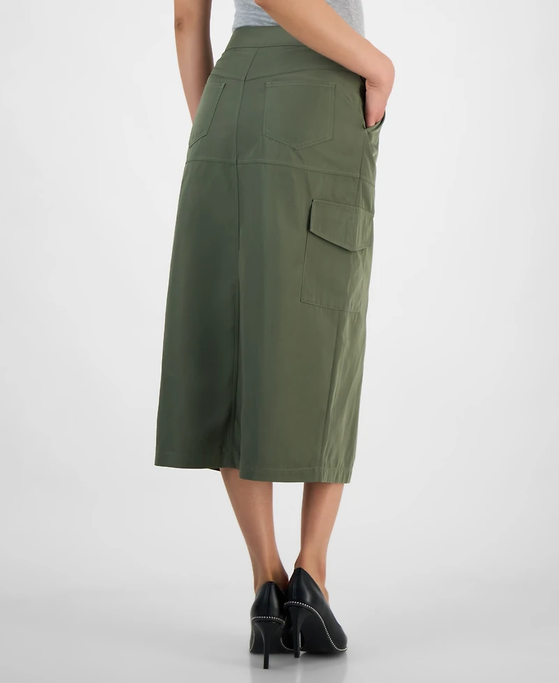Bar Iii Women's Cargo Midi Skirt, Exclusively at Macy's