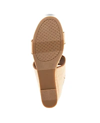 Aerosoles Women's Wheeler Round Toe Wedge Sandals