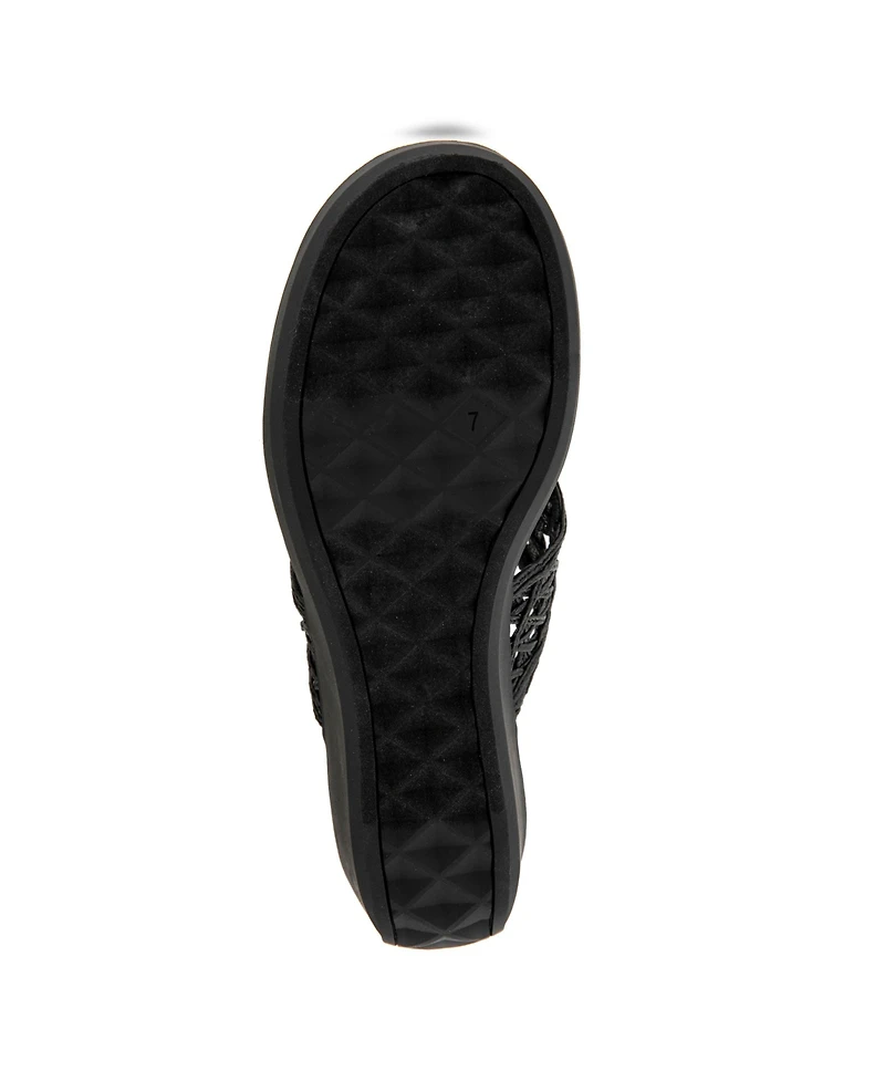 Aerosoles Women's Ivie Round Toe Wedge Sandals