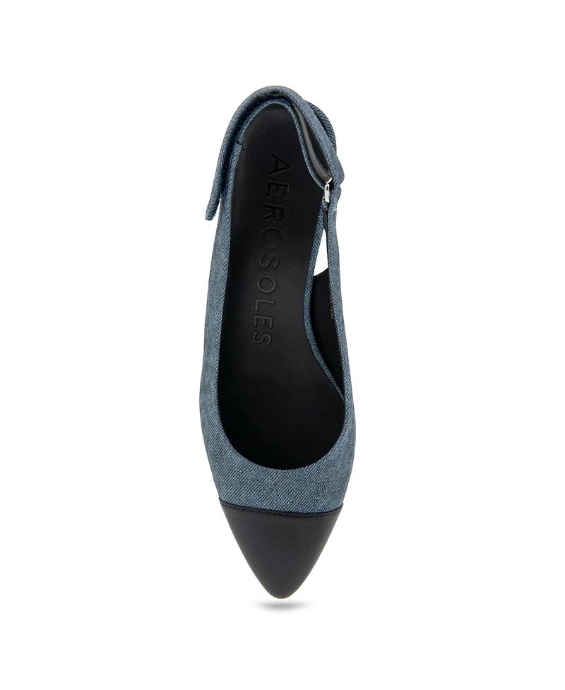 Aerosoles Women's Levi Round Toe Slingback Heels