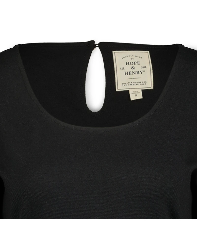 Hope & Henry Women's Fit and Flare Ponte Dress