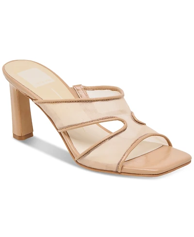 Dolce Vita Women's Gitel Crossband Slide High Heel Dress Sandals