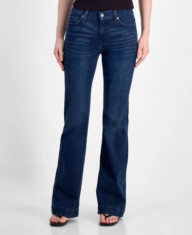 7 for All Mankind Women's Dojo Tailorless Flare-Leg Jeans
