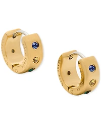 Kate Spade New York Small Pave Chunky Huggie Hoop Earrings, 0.5"
