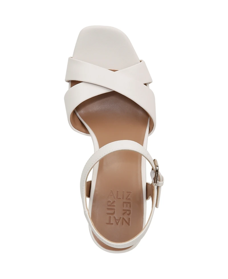 Naturalizer Women's Morgan Open Square Toe Platform Dress Sandals