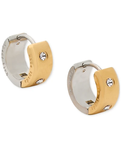 Kate Spade New York Small Pave Chunky Huggie Hoop Earrings, 0.5"