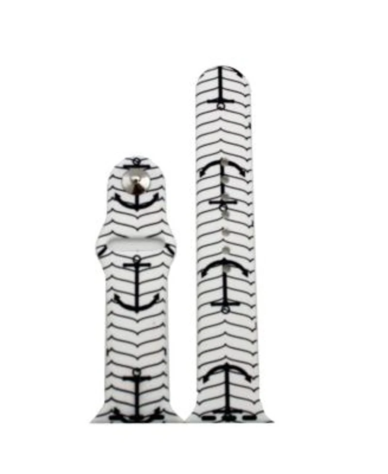 Olivia Pratt Anchor Printed Silicone Apple Watch Band