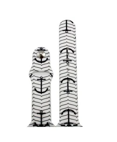 Olivia Pratt Anchor Printed Silicone Apple Watch Band