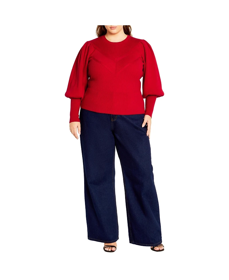 Plus Jojo Rib Sweater