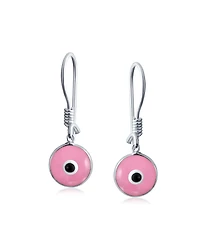 Bling Jewelry Spiritual Protection Nazar Evil Eye Dangle Earrings Sterling Silver Hooks