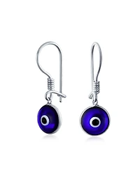 Bling Jewelry Spiritual Protection Nazar Evil Eye Dangle Earrings Sterling Silver Hooks