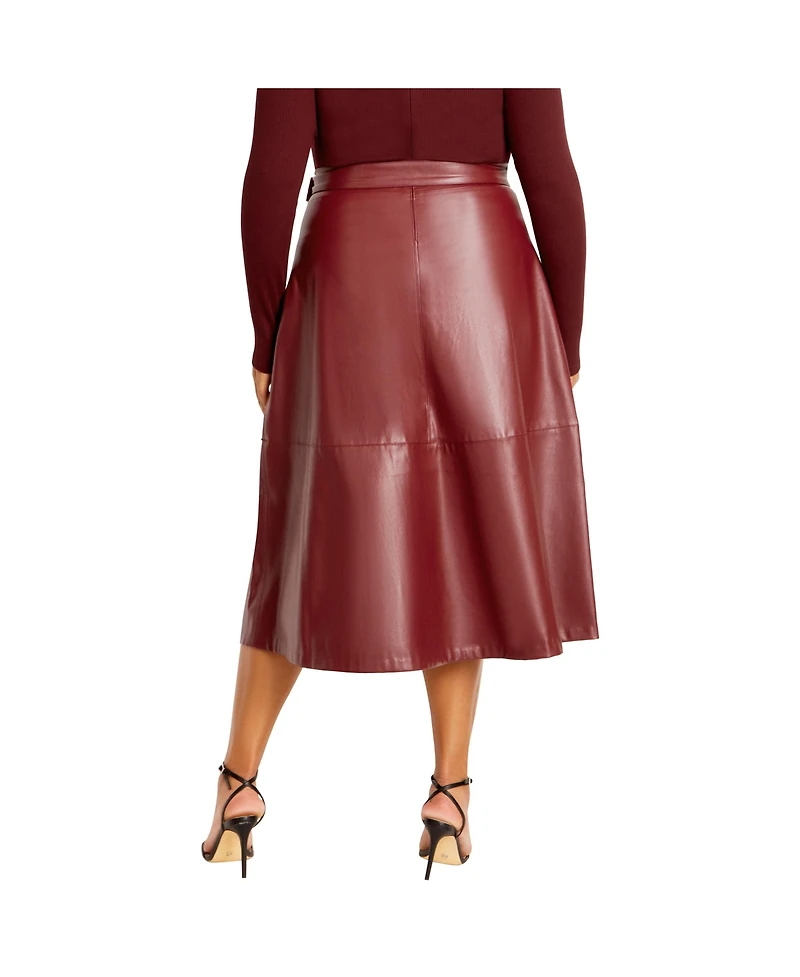 City Chic Plus Lola Mixed Media Dress