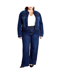 City Chic Plus Kira Denim Jacket