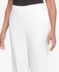 Alfred Dunner Women's Estate of Mind Pull-On Short Length Pants