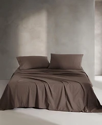 Closeout! Calvin Klein Washed 200-Thread Count Cotton 3-Pc. Sheet Set, Twin