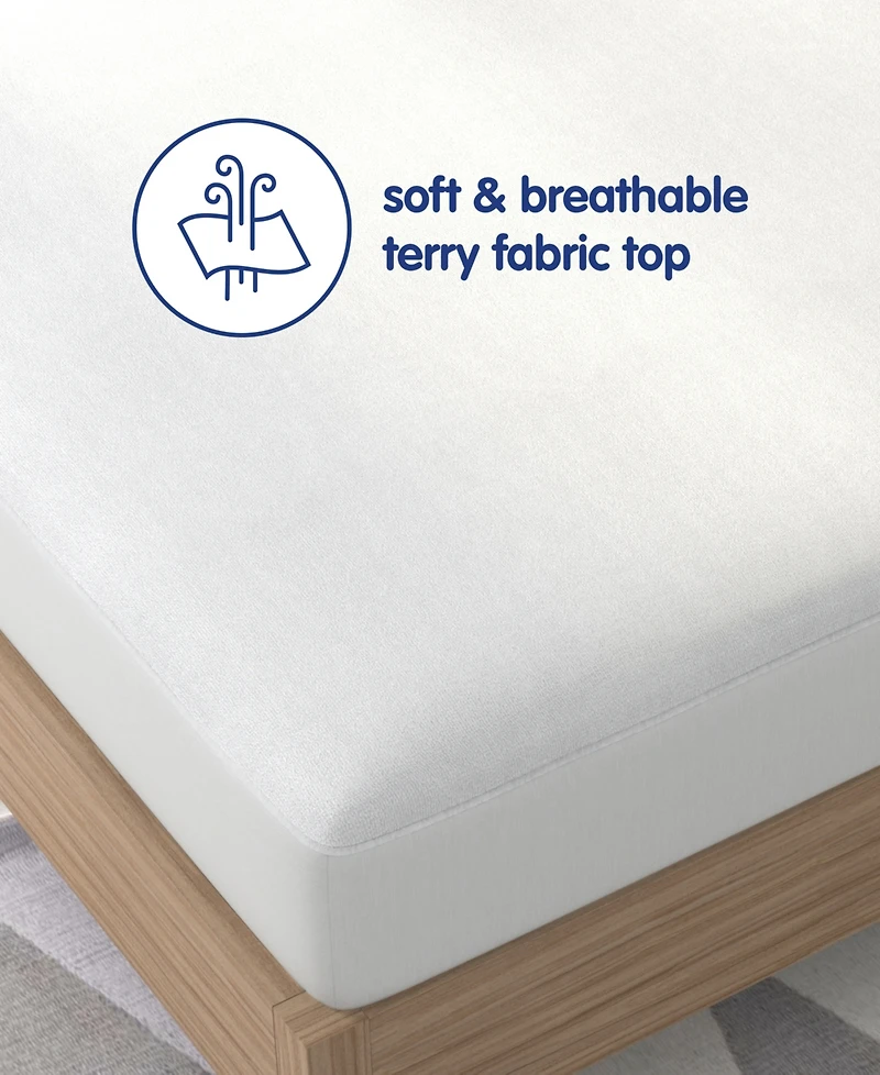 Vibe Premium Fitted Terry Cloth Waterproof Mattress Protector