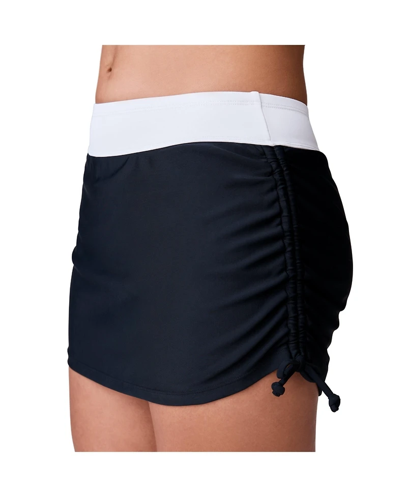 Free Country Women's Side Shirred Swim Skirt