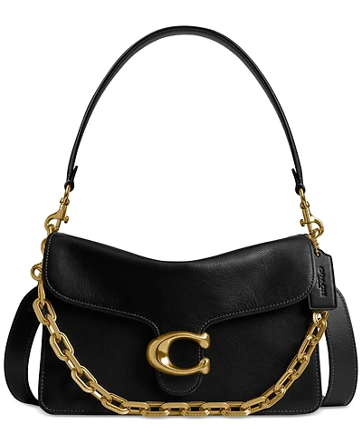 Coach Chain Tabby Medium Leather Shoulder Bag