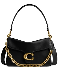 Coach Chain Tabby Medium Leather Shoulder Bag