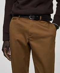 Mango Men's Slim-Fit Tapered Crop Chino Pants