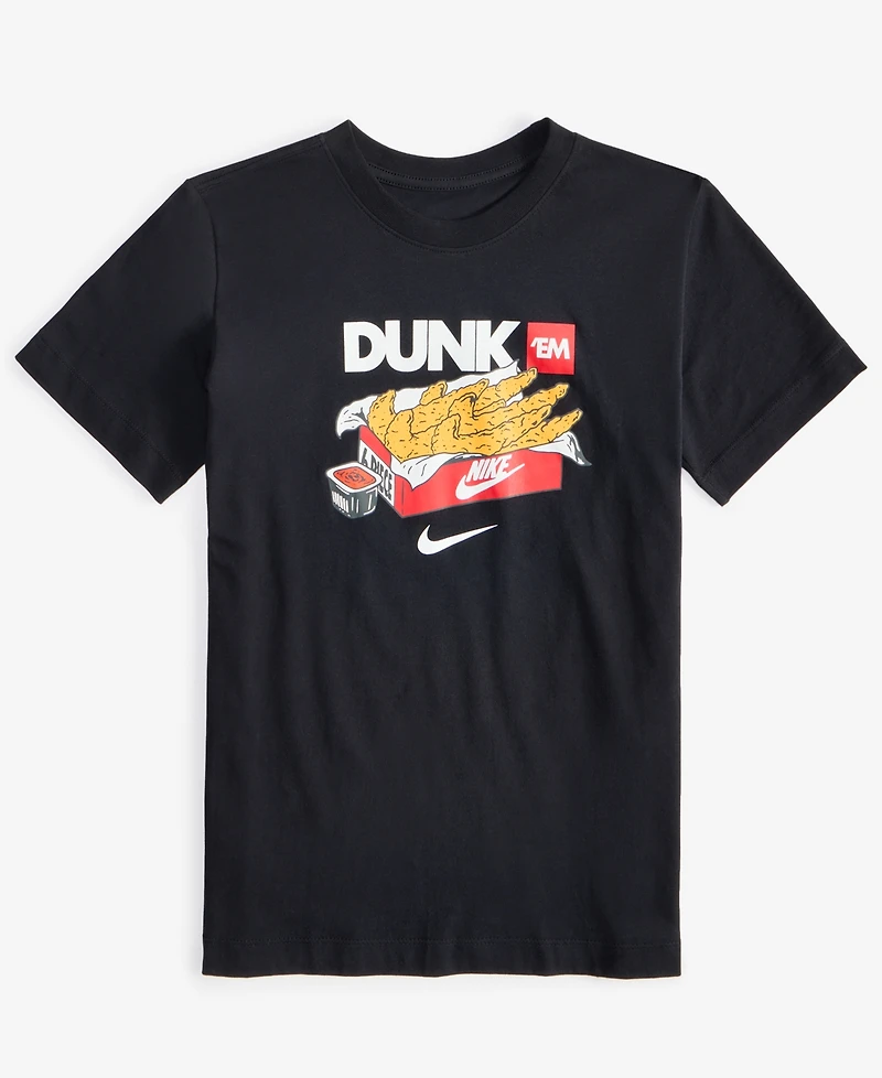 Nike Big Kids Sportswear Dunk Graphic Cotton T-Shirt