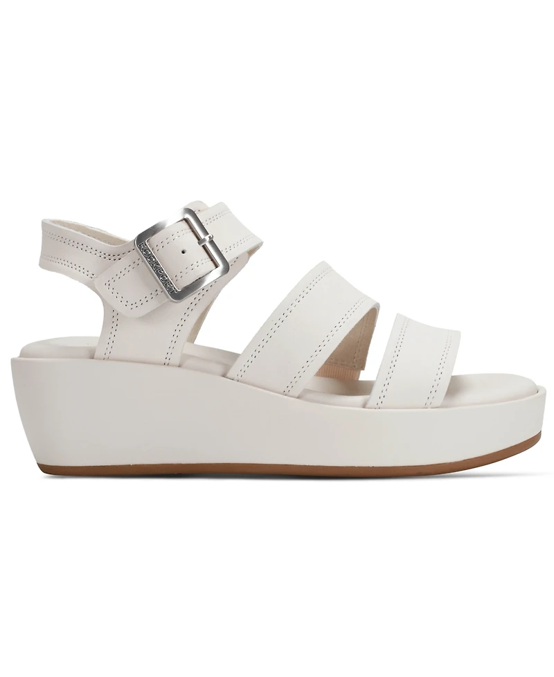 Rockport Women's Anala Strappy Open Toe Casual Wedge Sandals