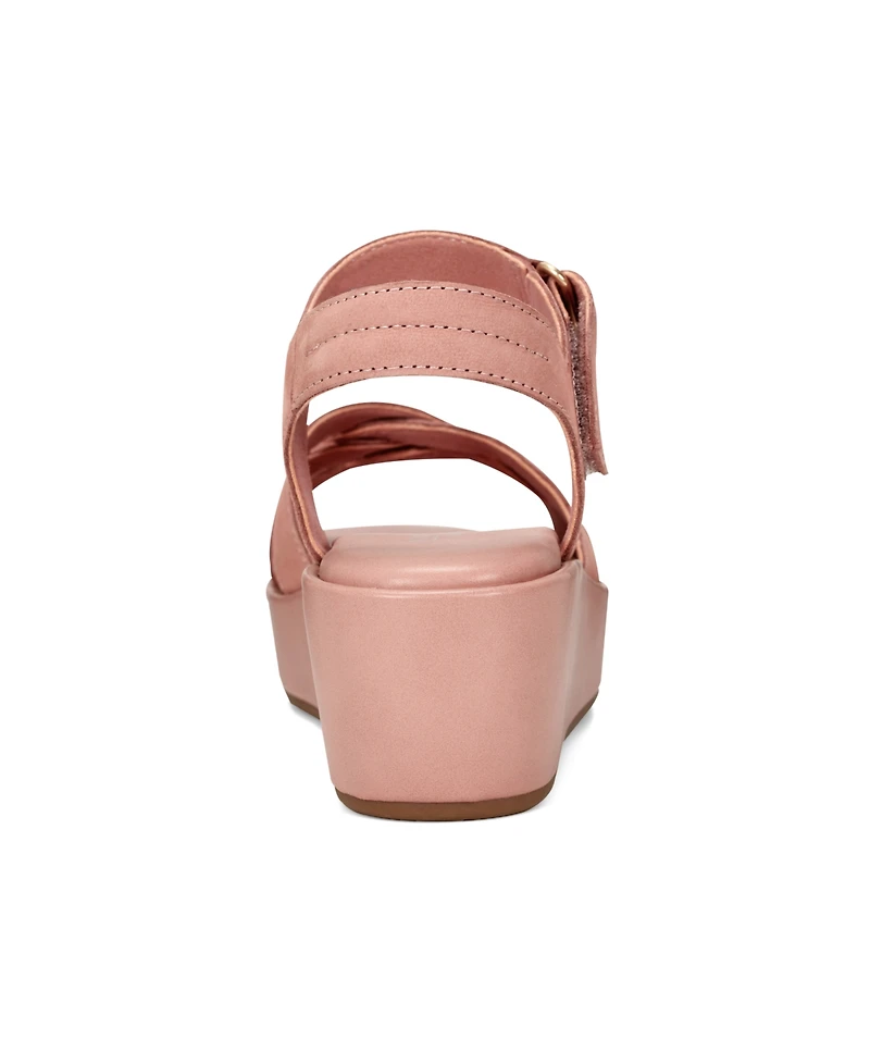 Rockport Women's Amira Strappy Open Toe Casual Wedge Sandals