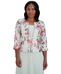 Jessica Howard Women's 2-Pc. Floral-Print Jacket & Dress Set