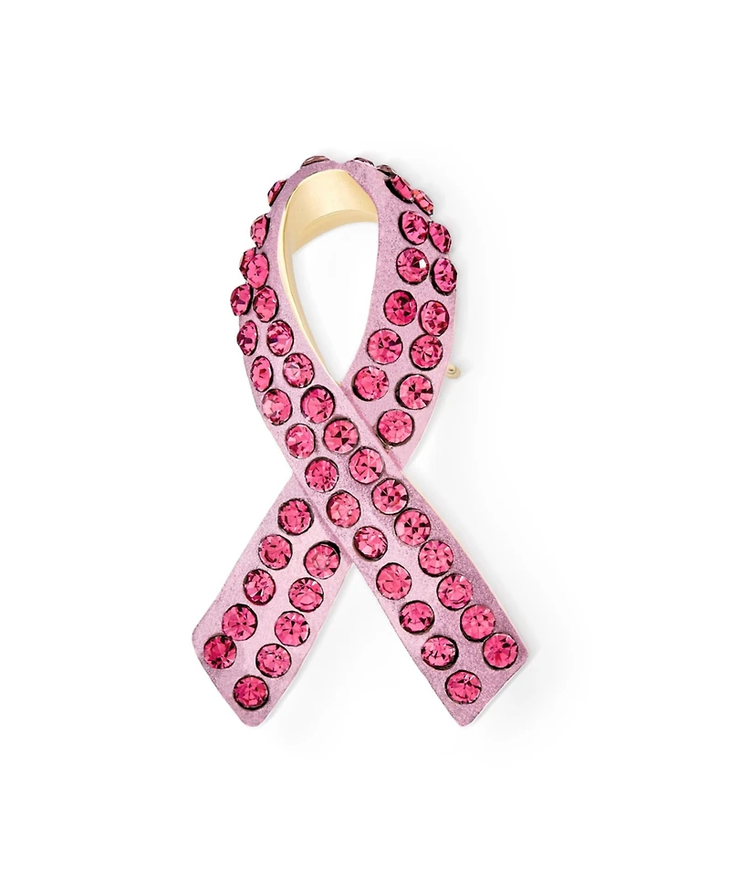 Bling Jewelry Cancer Awareness Brooch Pin Multi Color Crystal Enamel Support Symbol