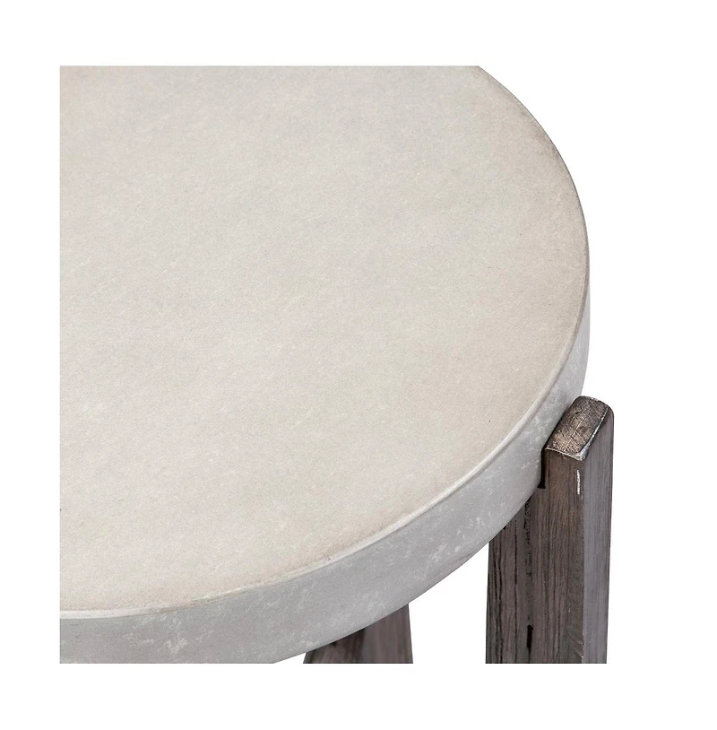 Cascade Chair Side Table in Wirebrush Rustic Brown