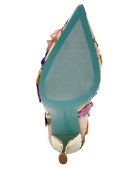 Betsey Johnson Women's Aimey Floral Applique Mesh Pumps