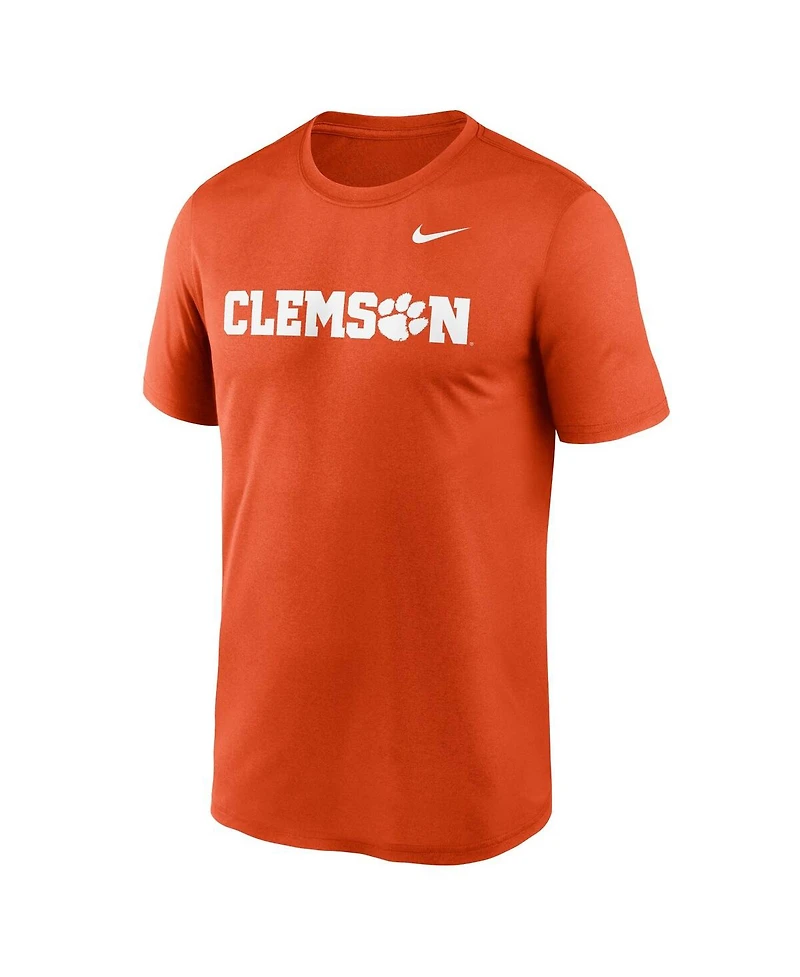 Nike Men's Orange Clemson Tigers Primetime Legend Wordmark T-Shirt
