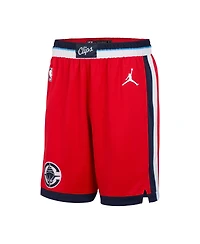 Jordan Men's Red La Clippers 2024/25 Statement Edition Swingman Performance Shorts