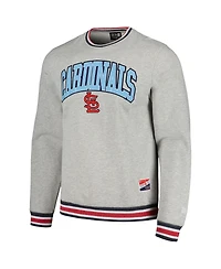 New Era Men's Heather Gray St. Louis Cardinals Throwback Classic Pullover Sweatshirt