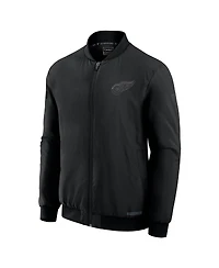 Fanatics Men's Black Detroit Red Wings Authentic Pro Road Full-Zip Bomber Jacket