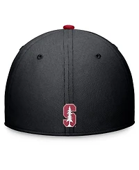Nike Men's Black Stanford Cardinal Primetime Rise Swoosh Flex Hat