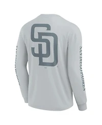 Fanatics Men's Gray San Diego Padres Elements Strive Long Sleeve T-Shirt