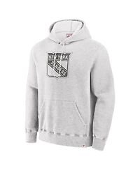 Fanatics Men's Cream New York Rangers Made Canada Pullover Hoodie
