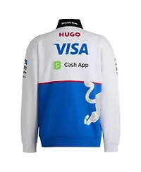 Hugo by Boss Men's Royal/White Rb 2023 Cash App Quarter-Zip Sweatshirt