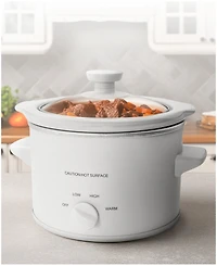 Elite Cuisine 1.5 Quart Mini Stainless Steel Slow Cooker