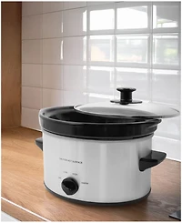 Elite Cuisine 2 Quart Oval Stainless Steel Slow Cooker